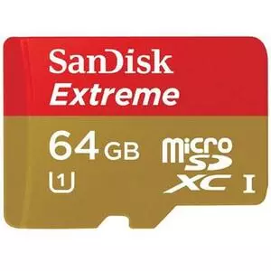 Карта памяти SanDisk 64Gb microSDXC eXtreme Class10 UHS-I (SDSDQX-064G-U46A)