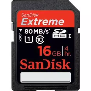 Карта памяти SanDisk 16Gb SDHC HD Video eXtreme UHS-I Class 10 (SDSDXS-016G-X46)