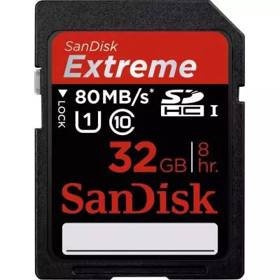 Карта памяти SanDisk 32Gb SDHC HD Video eXtreme UHS-I Class 10 (SDSDXS-032G-X46)