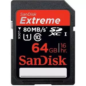 Карта памяти SanDisk 64Gb SDXC eXtreme Class 10 UHS-I (SDSDXS-064G-X46)