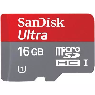 Карта памяти SanDisk 16Gb microSDHC Ultra UHS-I (SDSDQUA-016G-U46A)