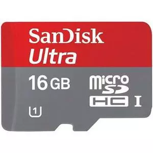 Карта памяти SanDisk 16Gb microSDHC Ultra UHS-I (SDSDQUA-016G-U46A)
