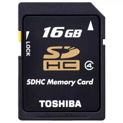 Карта памяти Toshiba 16Gb SDHC class 4 (SD-K16GJ(BL5)