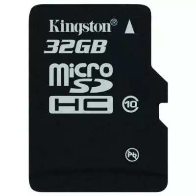 Карта памяти Kingston 32Gb microSDHC class 10 (SDC10/32GBSP)