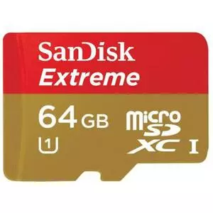 Карта памяти SanDisk 64Gb microSDXC eXtreme Class10 UHS-I (SDSDQXL-064G-G46A)