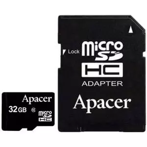 Карта памяти Apacer 32GB microSDHC Class10 w/ 1 Adapter RP (AP32GMCSH10-R)