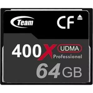 Карта памяти Team Compact Flash 64Gb 400x (TCF64G40001)