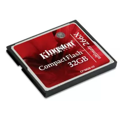Карта памяти Kingston Compact Flash Ultimate 266x (CF/32GB-U2) - 1 Карта памяти Kingston Compact Flash Ultimate 266x (CF/32GB-U2) - 1