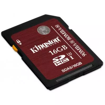 Карта памяти Kingston 16GB UHS-I Class10 (SDA3/16GB) - 1 Карта памяти Kingston 16GB UHS-I Class10 (SDA3/16GB) - 1