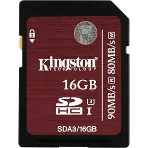 Карта памяти Kingston 16GB UHS-I Class10 (SDA3/16GB)