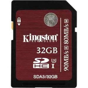 Карта памяти Kingston 32GB UHS-I Class3 (SDA3/32GB)