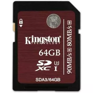 Карта памяти Kingston 64GB UHS-I Class3 (SDA3/64GB)