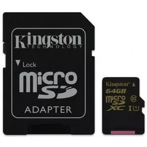 Карта памяти Kingston 64GB UHS-I Class10 (SDCA10/64GB)