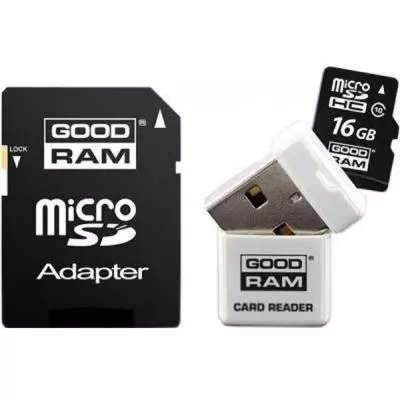 Карта памяти Goodram 16Gb microSDHC class 10 (USDR416GBC10R9)