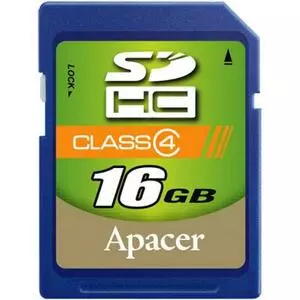 Карта памяти Apacer 16Gb SDHC class 4 (AP16GSDHC4-R)