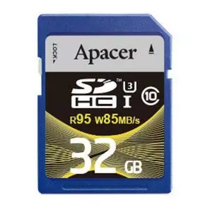 Карта памяти Apacer 32GB SDHC UHS-I 95/85 U3 Class10 (AP32GSDHC10U4-R)