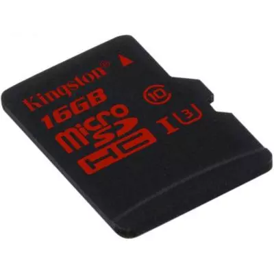 Карта памяти Kingston 16GB microSDHC Class 10 UHS-I U3 (SDCA3/16GB) - 2