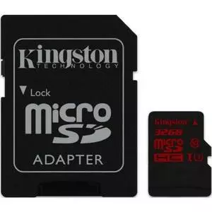 Карта памяти Kingston 32GB microSDHC Class 10 UHS-I U3 (SDCA3/32GB)