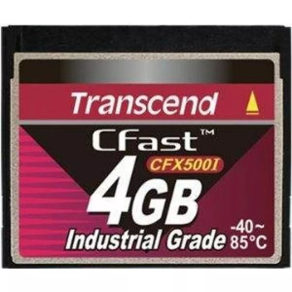 Карта памяти Transcend 4Gb Compact Flash 500x Industrial (SLC - TS4GCFX500I)