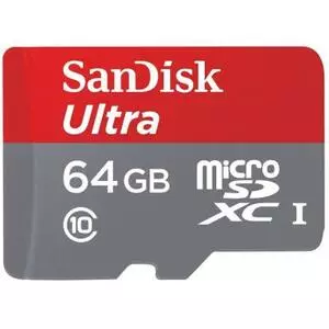 Карта памяти SanDisk 64GB microSDXC Class 10 UHS-I (SDSDQUAN-064G-G4A)
