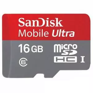 Карта памяти SanDisk 16GB microSDHC Class 10 UHS-I (SDSDQUAN-016G-G4A)