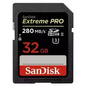 Карта памяти SanDisk 32GB SDHC ExtremePro Class 10 UHS-II (SDSDXPB-032G-G46)