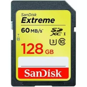Карта памяти SanDisk 128GB SDXC Extreme Class 10 UHS-I U3 (SDSDXN-128G-G46)