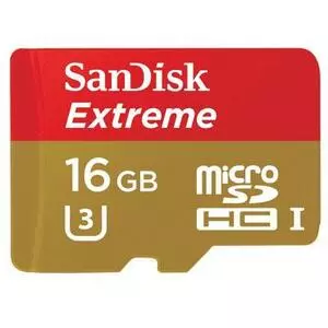 Карта памяти SanDisk 16GB microSDHC Extreme UHS-I U3 (SDSDQXN-016G-G46A)