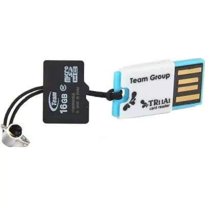Карта памяти Team 16GB microSDHC Class 10 (TUSDH16GCL1005)