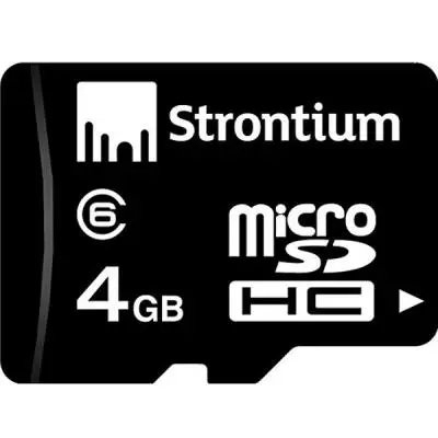 Карта памяти Strontium Flash Miсro-SDHC memory card 4Gb Class 6 (SR4GTFC6R)