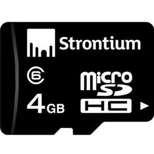 Карта памяти Strontium Flash Miсro-SDHC memory card 4Gb Class 6 (SR4GTFC6R)