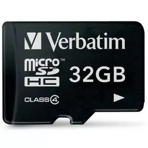 Карта памяти Verbatim 32GB microSDHC class 4 (44008)