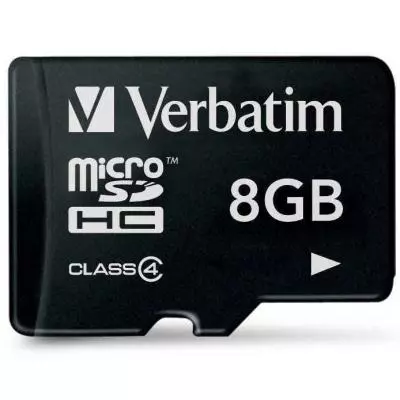 Карта памяти Verbatim 8GB microSDHC class 4 (44004)