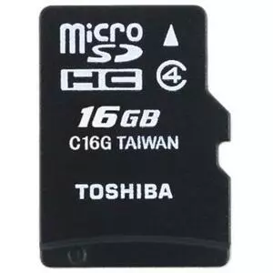 Карта памяти Toshiba 16Gb microSDHC class 4 (SD-C16GJ(6A)