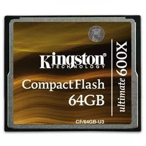 Карта памяти Kingston 64Gb Compact Flash 600x (CF/64GB-U3)