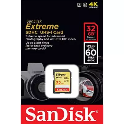 Карта памяти SanDisk 32Gb SDHC Class10 Extreme (SDSDXN-032G-G46) - 2 Карта памяти SanDisk 32Gb SDHC Class10 Extreme (SDSDXN-032G-G46) - 2
