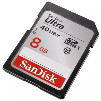 Карта памяти SanDisk 8Gb SDHC class 10 UHS-I (SDSDUN-008G-G46) - 1 Карта памяти SanDisk 8Gb SDHC class 10 UHS-I (SDSDUN-008G-G46) - 1