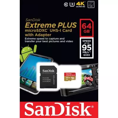 Карта памяти SanDisk 64GB microSD class10 (SDSQXSG-064G-GN6MA / SDSQXSG-064G-GE6CA) - 4