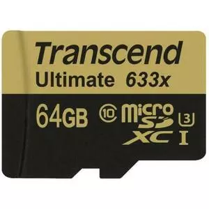 Карта памяти Transcend 64GB microSD class10 UHS-I U3 (TS64GUSDU3)