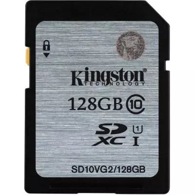 Карта памяти Kingston 128GB SDXC UHS-I Class10 (SD10VG2/128GB)