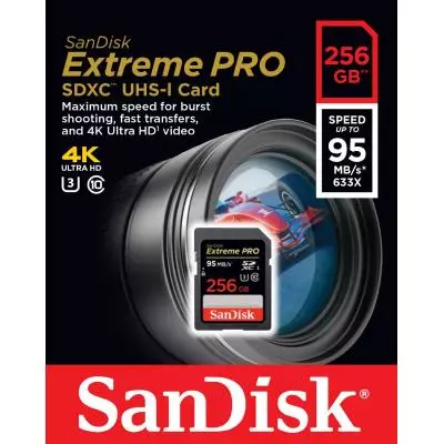 Карта памяти SanDisk 256GB SDXC Extreme Pro UHS-I U3 Class10 (SDSDXPA-256G-G46) - 2
