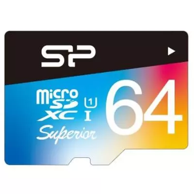 Карта памяти Silicon Power 32GB microSD class10 UHS-I Superior COLOR (SP032GBSTHDU1V20SP) - 1 Карта памяти Silicon Power 32GB microSD class10 UHS-I Superior COLOR (SP032GBSTHDU1V20SP) - 1