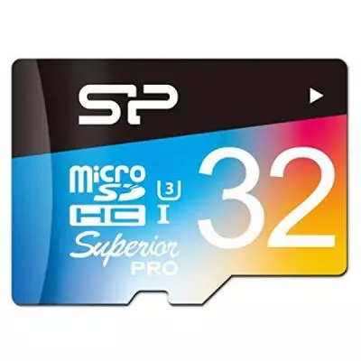 Карта памяти Silicon Power 32GB microSD class10 UHS-I Superior PRO COLOR (SP032GBSTHDU3V20SP) - 1 Карта памяти Silicon Power 32GB microSD class10 UHS-I Superior PRO COLOR (SP032GBSTHDU3V20SP) - 1