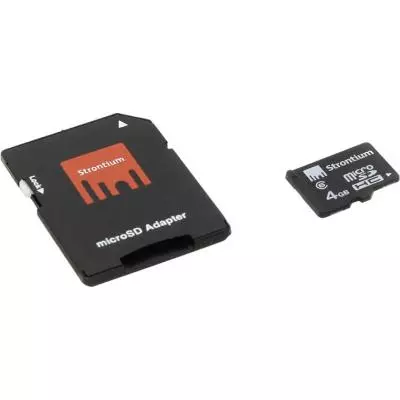 Карта памяти Strontium Flash 4GB microSD class6 (SR4GTFC6A) - 2 Карта памяти Strontium Flash 4GB microSD class6 (SR4GTFC6A) - 2