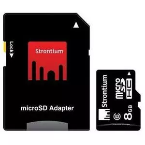 Карта памяти Strontium Flash 8GB microSDclass6 (SR8GTFC6A)