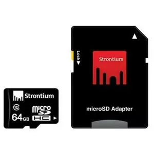 Карта памяти Strontium Flash 64GB microSD class10 UHS-1 (SR64GTFC10A)