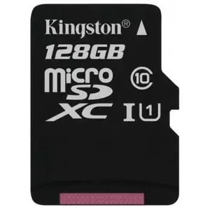Карта памяти Kingston 128GB microSD class 10 (SDCX10/128GBSP)