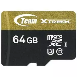 Карта памяти Team 64GB microSD class 10 UHS| U3 (TUSDX64GU303)