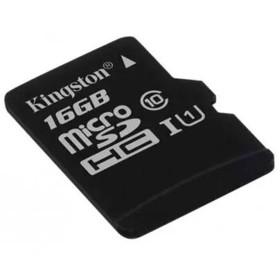 Карта памяти Kingston 16GB microSDHC Class 10 UHS-I (SDC10G2/16GBSP) - 1