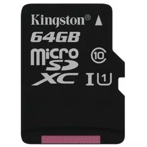 Карта памяти Kingston 64GB microSDXC Class 10 UHS-I (SDC10G2/64GBSP)